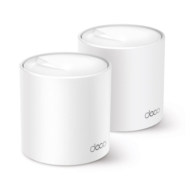 TP-Link AX3000 Deco X50 (2-pack), Dual-Band Mesh Wi-Fi 6, 574Mbps/2402Mbps (2.4GHz/5GHz), 802.11ax/ac/n/a/b/g, 3×G-LAN, Deco App