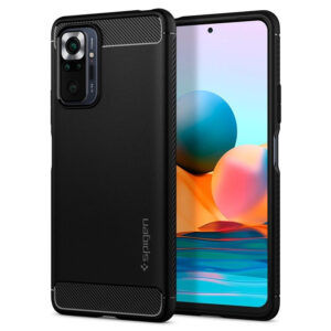 Spigen Rugged Armor, zaštitna maska za telefon, crna - Xiaomi Redmi Note 10 Pro/Max