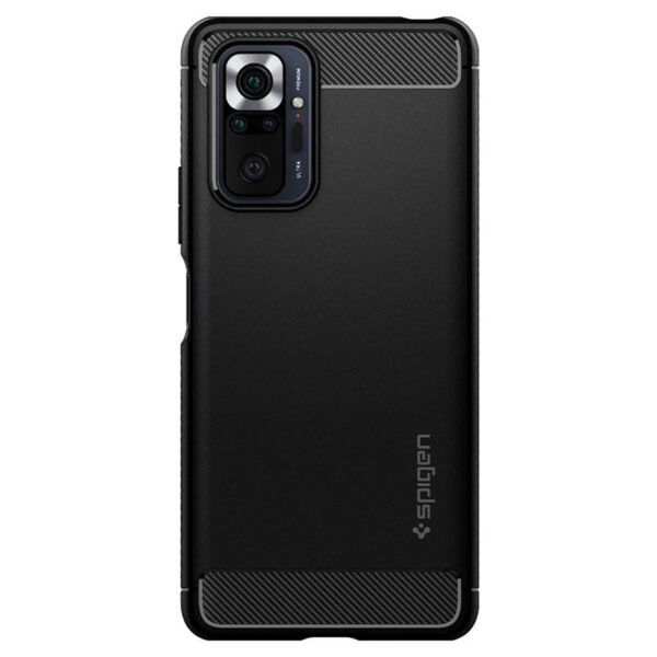 Spigen Rugged Armor, zaštitna maska za telefon, crna - Xiaomi Redmi Note 10 Pro/Max