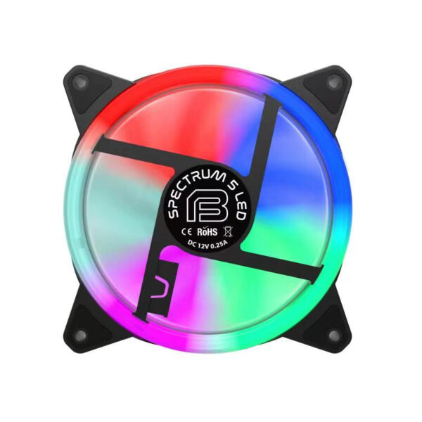 61632_04 Bit Force SPECTRUM CF 5 LED PC hladnjak za kućište, šareni