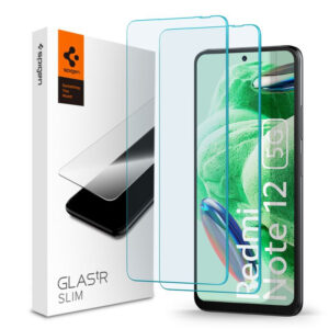 Spigen Glass tR Slim, zaštitno staklo za ekran telefona, 2 kom - Xiaomi Redmi Note 12 5G/POCO X5 5G (AGL06048)