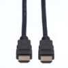 Roline VALUE Ultra HD 8K HDMI kabel sa mrežom, M/M, crni, 1.0m