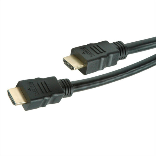 Roline VALUE Ultra HD 8K HDMI kabel sa mrežom, M/M, crni, 1.0m
