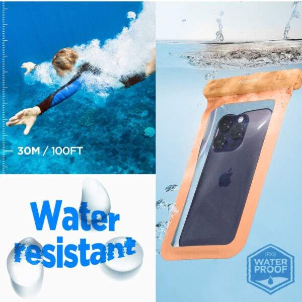 Spigen A601 Vodootporna torbica za telefon, apricot (ACS06007)