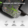 62557_03 Green Cell (CHARGC08) zidni punjač 65W, 2×USB-C/1×USB-A
