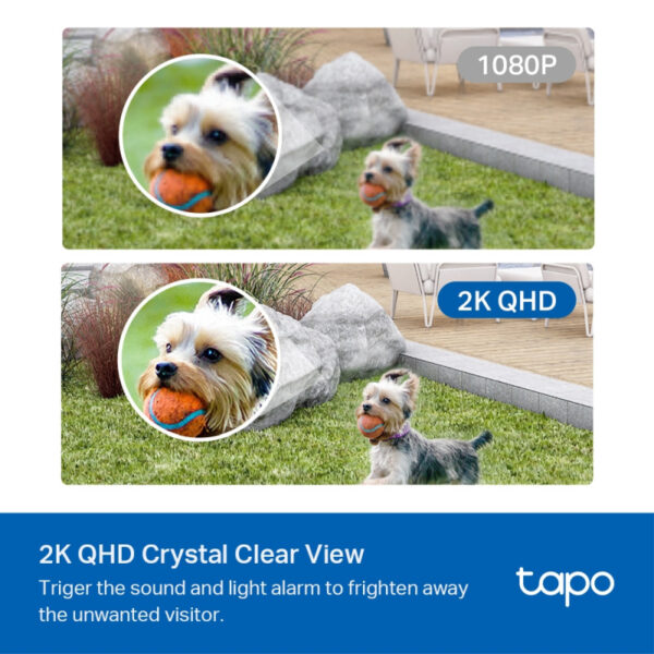 TP-Link Tapo C420S1 bežična vanjska kamera + Tapo H200 hub, 2K QHD 2560×1440, H.264 video, 2.4GHz, RJ45, microSD, Day/Night full color, IP65, 5200mAh punjiva baterija