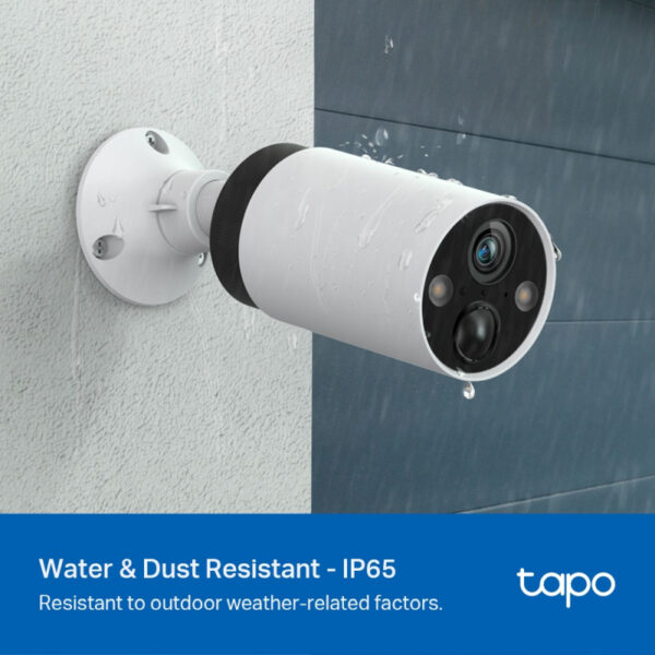 TP-Link Tapo C420S1 bežična vanjska kamera + Tapo H200 hub, 2K QHD 2560×1440, H.264 video, 2.4GHz, RJ45, microSD, Day/Night full color, IP65, 5200mAh punjiva baterija