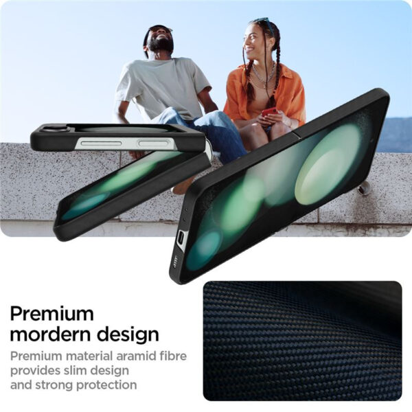 Spigen Air Skin Pro, zaštitna maska za telefon, crna - Samsung Galaxy Z Flip5 (ACS06239)
