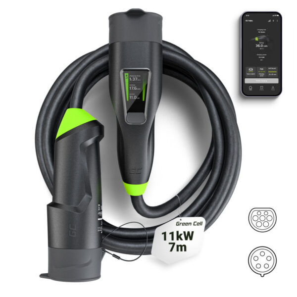 63002_01 Green Cell (EVGC01) Habu EV punjač 11 kW, 7 m Type 2 - CEE 16 A
