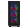Sharkoon ELITE SHARK CA300H Tower E-ATX kućište bez napajanja, prozirne bočne stranice, prednji/stražnji RGB ventilatori 4×120mm, crno