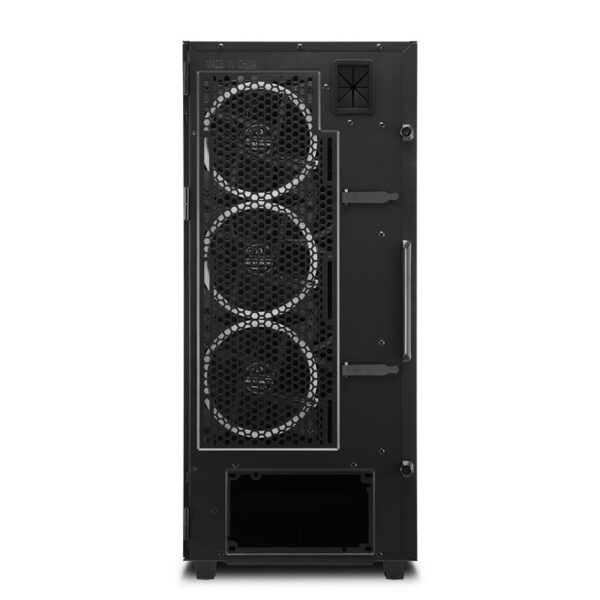 Sharkoon REV300 Midi Tower E-ATX kućište bez napajanja, prozirna bočna stranica, RGB ventilatori prednji 3×140/stražnji 3×120/gornji 1×120, crno