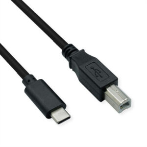 Roline USB2.0 Kabel TIP C, C - B, M/M, 3m, crni