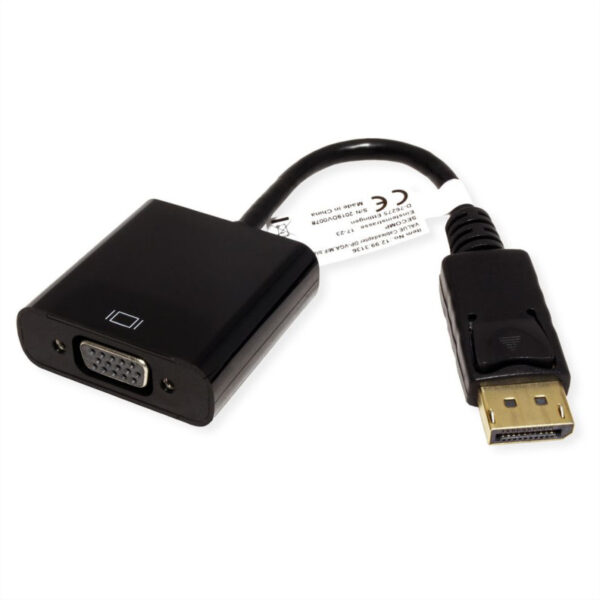 63283_02 Roline VALUE adapter/kabel DP-VGA, M/F