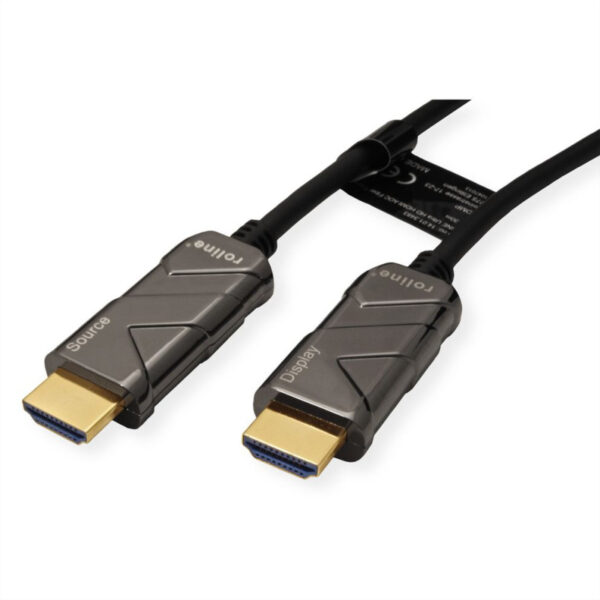 63344_02 Roline HDMI 8K Ultra HD aktivni, optički kabel (AOC), M/M, 50 m
