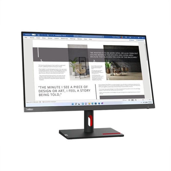 Lenovo ThinkVision 27" S27i-30 FHD IPS WLED, 100hz, 4ms, 300nits, 99% RGB, 2x HDMI® 1.4, 1x VGA (63DFKAT4EU)