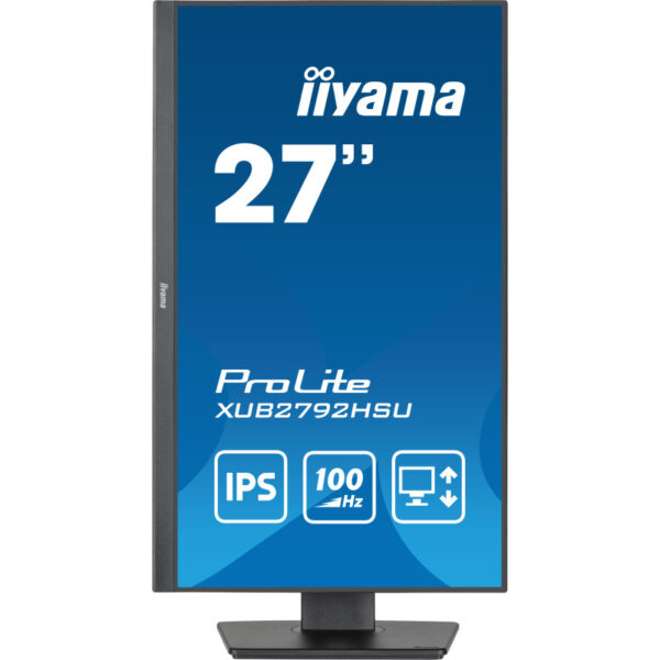 64027_02 IIYAMA 27” ProLite XUB2792HSU-B6 1920x1080 IPS, 100Hz, Pivot, Slim, Flicker free, zvučnici, HDMIx1, DPx1, USBx4