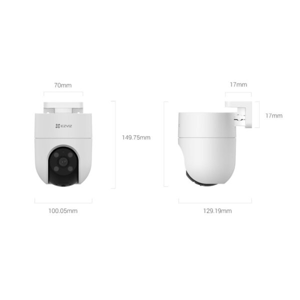 EZVIZ 4G Smart 2K IR PT tilt kamera, 1/2.7" Progressive Scan CMOS, dvosmjerni audio, IP67, RJ45, AI detekcija pokreta, microSD, EZVIZ app, H.264/H.265, noćno snimanje u boji