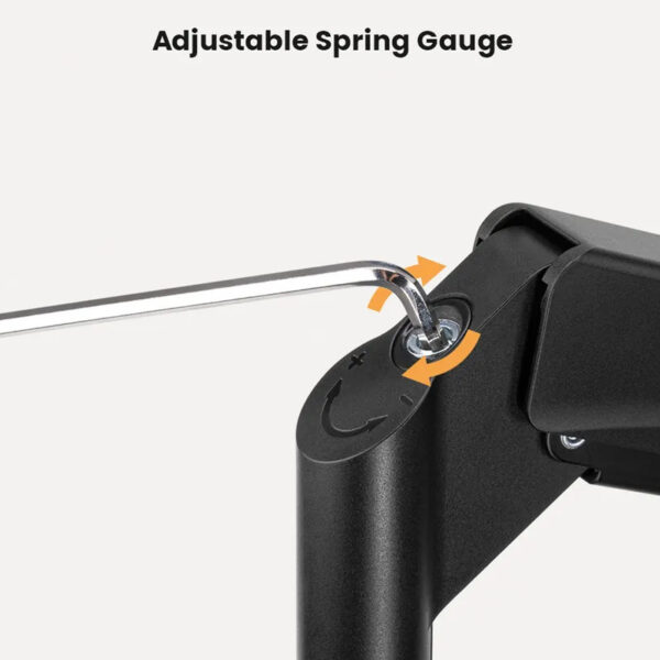 Roline VALUE dvostruki stolni nosač monitora 5 spojeva, pivot, nosivost 9 kg, crni