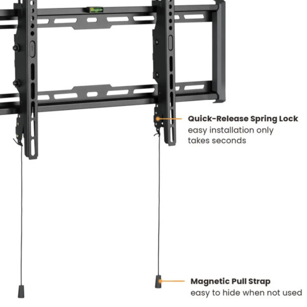 Roline VALUE zidni nosač za TV 37-80", nagibni, udaljenost od zida 47mm, nosivost 75Kg, crni
