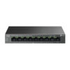 TP-Link 9-port Desktop preklopnik (Switch),9×10/100M RJ45 ports, 63W PoE, 8x port PoE+, do 250m PoE prijenos, Plug&play, metalno kućište