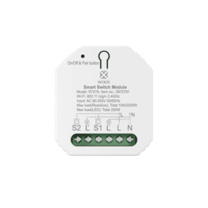 WOOX WiFi Smart prekidač 100-240VAC 10A 2300W, WooxHome app, glasovna kontrola - Alexa & Google Assistant (R7279)