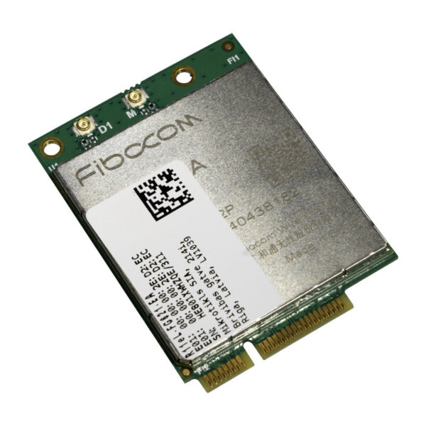 Mikrotik Mini PCIe LTE modem, 300Mbps downlink, 50Mbps uplink, 2x u.Fl, 3W