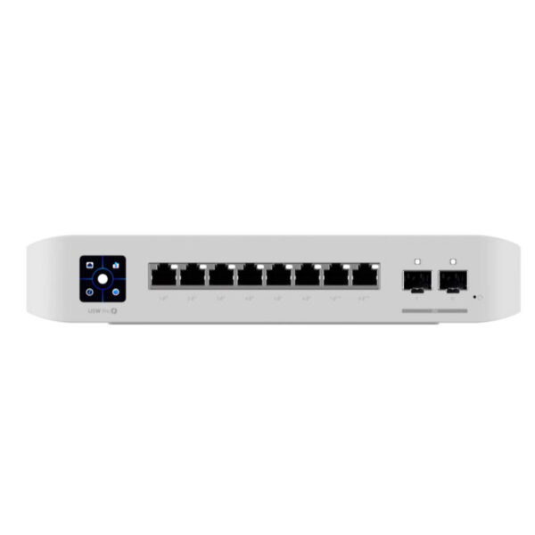 Ubiquiti UniFi Managed 8-port Gigabit Switch, 6xGbE PoE+, 2xGbE PoE++, 2x10G SFP+, 120W (USW-Pro-8-PoE)