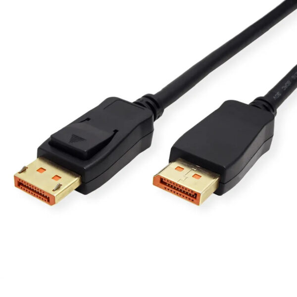 64752_01 Roline Display port 2.1 10K, 60Hz, 54Gbit, UHBR13.5, DP-DP, M/M, 2m, crni