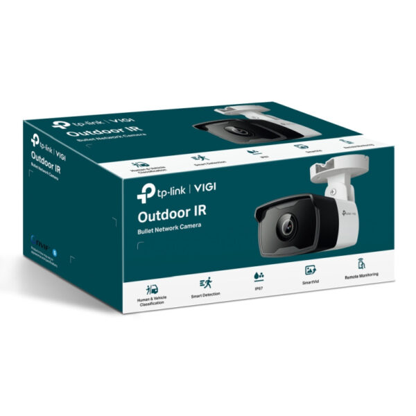 TP-Link vanjska IP Bullet Full color Wi-Fi HD kamera, 4MP, Detekcija osoba i vozila, H.265+, PoE/12V DC