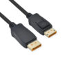 Roline DisplayPort kabel v2.1, 10K 60Hz, 54Gbit/s, UHBR13.5, DP-DP, M/M, crni, 3 m