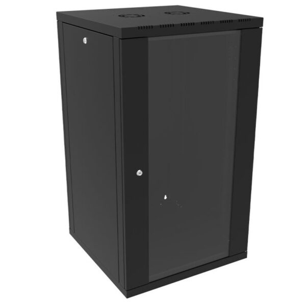 Canovate 21U 600x600x1022 SINGLE zidni ormar s bočnim stranama koje se mogu otvoriti izvana, crni (WS3O-9-2166F)