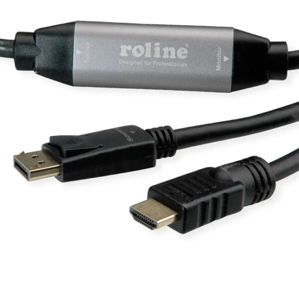 Roline DisplayPort Cable, DP - UHDTV M/M, active, 10m