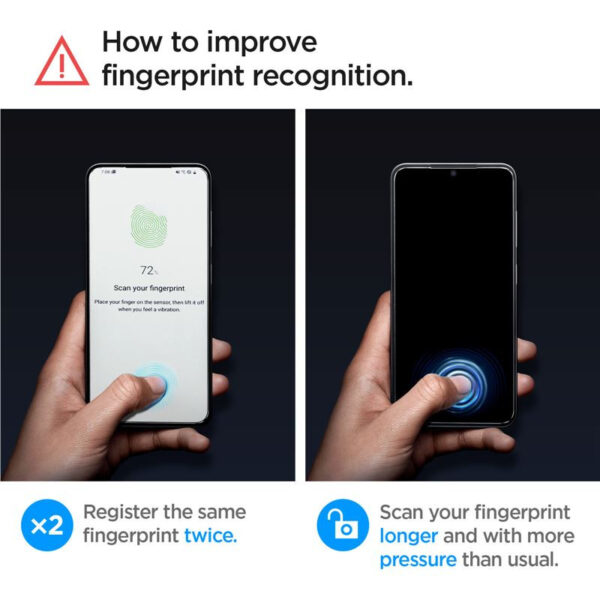 Spigen Glass tR EZ Fit HD Transparency 2 Pack, zaštitno staklo za ekran telefona 2 kom - Samsung Galaxy S24 (AGL07440)