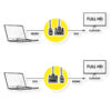 65475_02 Roline DVI kabel, DVI (18+1) - HDMI, M/M, crni, 1 m