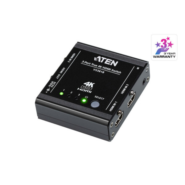Aten 3-Port True 4K HDMI Switch
