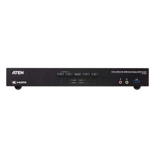 Aten 4-Port USB 3.0 4K HDMI Dual Display KVMP Switch