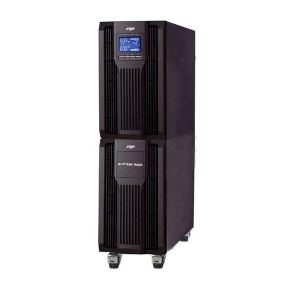 Fortron Source Champ Tower 10000VA/9000W, On-line double conversion, Pure Sinewave, 0.9 power factor, 16pcs CSB 9Ah battery inside, USB, RS-232, EPO