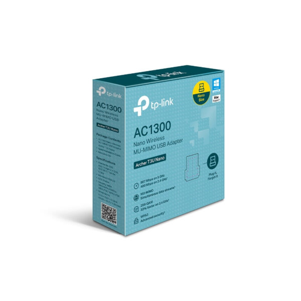 TP-Link Archer T3U Nano bežični MU-MIMO USB2.0 Adapter 400Mbps/867Mbps (2.4GHz/5GHz)