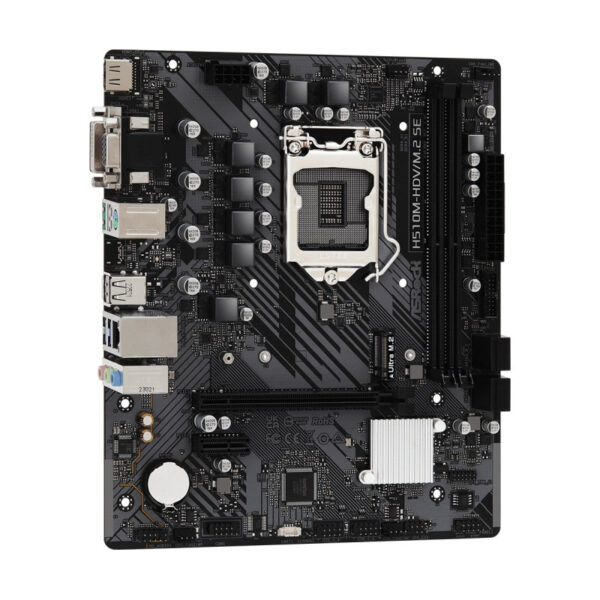 ASRock MB H510M-HDV/M.2 SE, S.1200, DDR4/3200MHz, PCIe 4.0, SATA3, G-LAN, VGA/DVI-D/HDMI, mATX