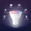 TP-Link Tapo Smart Wi-Fi Spotlight višebojna žarulja GU10, 350lm, 2,200 K do 6,500 K, dimabilna, glasovna kontrola (Amazon Alexa & Google Assistant)