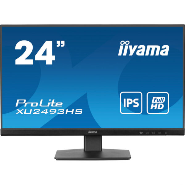 IIYAMA 24" Prolite XU2493HS-B6, 1920x1080, FHD, IPS, 250 cd/m2, 0.5ms, HDMI/DP