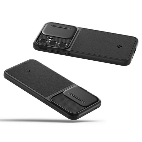 Spigen Optik Armor, crni - Samsung Galaxy A55 (ACS07535)