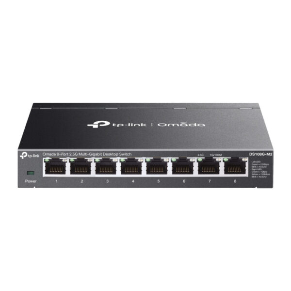 TP-Link Omada 8-port 2.5G Multi-Gigabit Desktop preklopnik (Switch), 8×10Mbps/100Mbps/1Gbps/2.5Gbps RJ45 Ports, Plug & Play, metalno kućište