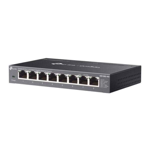 TP-Link Omada 8-port 2.5G Multi-Gigabit Desktop preklopnik (Switch), 8×10Mbps/100Mbps/1Gbps/2.5Gbps RJ45 Ports, Plug & Play, metalno kućište