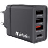 66081_01 Verbatim zidni punjač 30W, 3×USB-A/1×USB-C