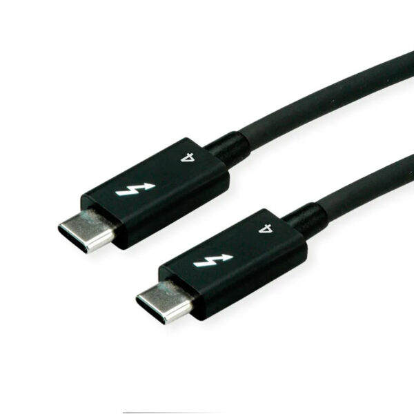 Roline Thunderbolt 4 kabel, 40Gbit/s, 100W, C-C, M/M, pasivni, 1m, crni