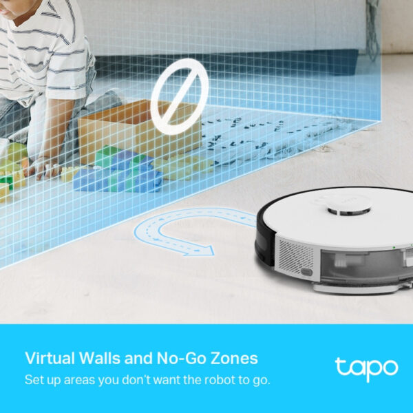 TP-Link Tapo RV30 robotski usisivač i perač, LiDAR+Gyro Navigation, 5000 mAh, 400ml Dustbin, 300ml Water Tank, WiFi/Bluetooth, Home/Alexa, Tapo APP