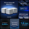 Mercusys AC1900 Halo H50G (3 pack) Whole-Home Mesh Wi-Fi, Dual-Band 600Mbps/1300Mbps (2.4GHz/5GHz), 802.11 a/b/g/n/ac, 3×G-LAN, Mercusys app