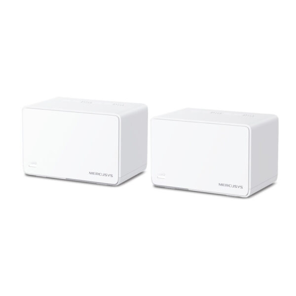 Mercusys AX3000 Halo H80X(2-Pack) Whole Home Mesh WiFi 6, Dual-Band574Mbps/2402Mbps (2.4GHz/5GHz), 802.11ax/n/b/g 2.4 GHz - 802.11ax/ac/n/a 5 GHz, 3×G-LAN, Mercusys app