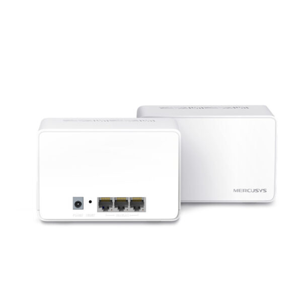 Mercusys AX3000 Halo H80X(2-Pack) Whole Home Mesh WiFi 6, Dual-Band574Mbps/2402Mbps (2.4GHz/5GHz), 802.11ax/n/b/g 2.4 GHz - 802.11ax/ac/n/a 5 GHz, 3×G-LAN, Mercusys app